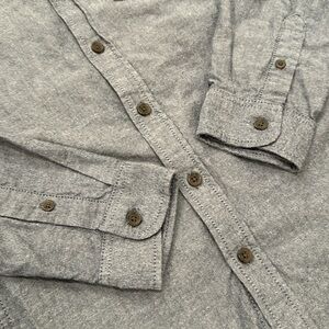 Blue brushed soft Henley, flannel feel never worn
